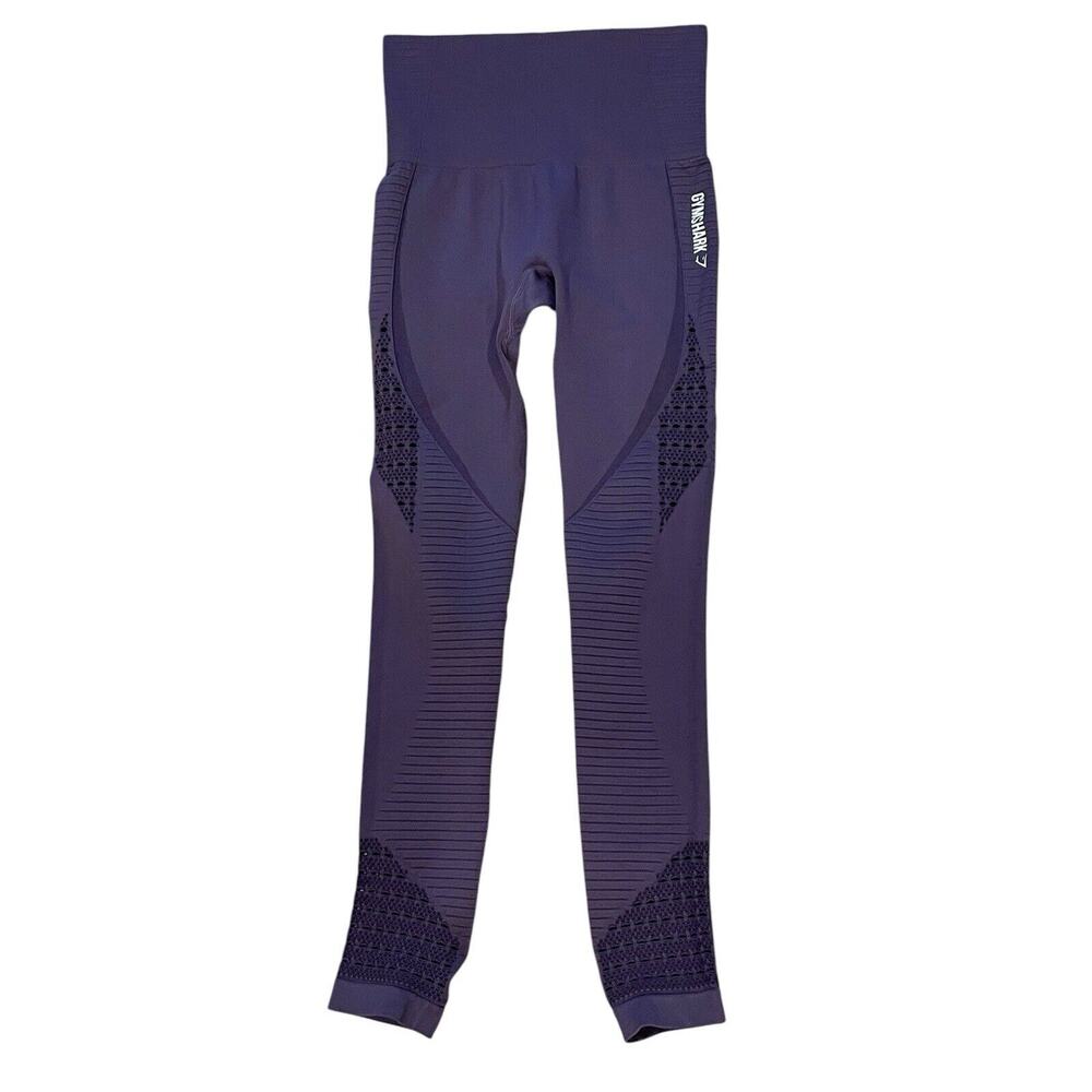 Gymshark Women’s Vital Seamless 2.0 Purple Leggings Workout Waist 22” Inseam 24”